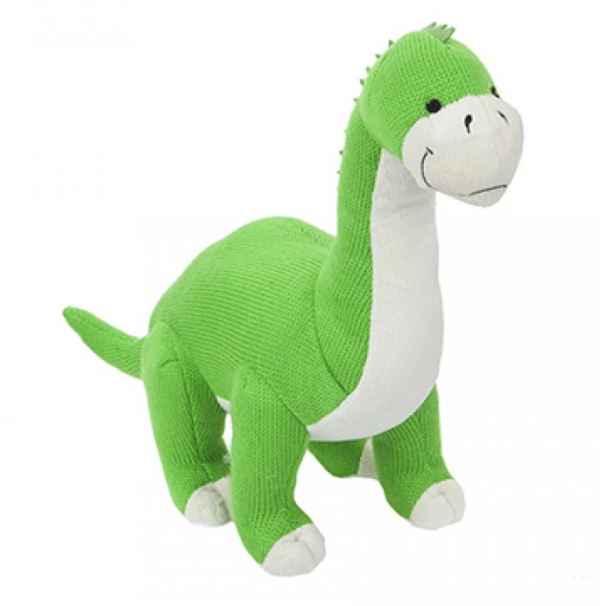 456146, PMS, Πράσινος πλεκτός Δεινόσαυρος, 45εκ.