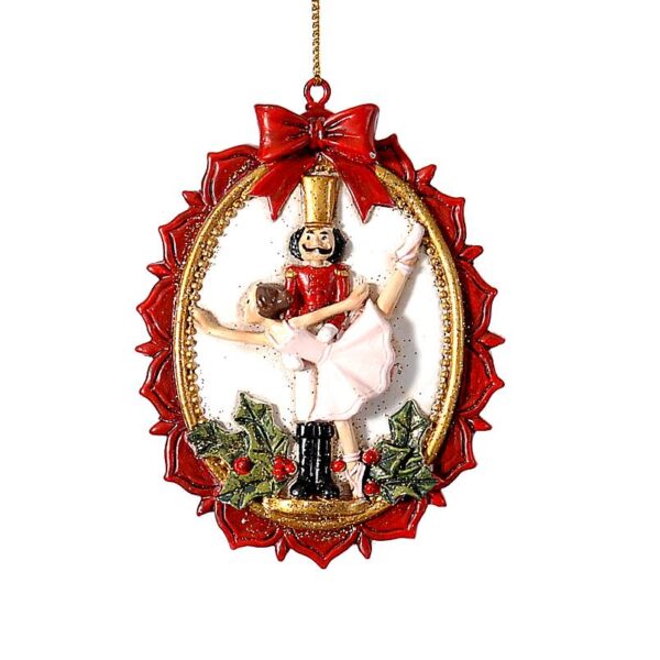 11224, A&G Jazz, Οβάλ στολίδι Καρυοθραύστης και μπαλαρίνα, 8 εκ