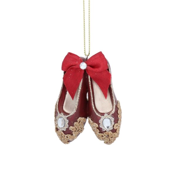 13793c, Gisela Graham, Χριστουγεννιάτικο στολίδι pointe παπούτσια κόκκινα