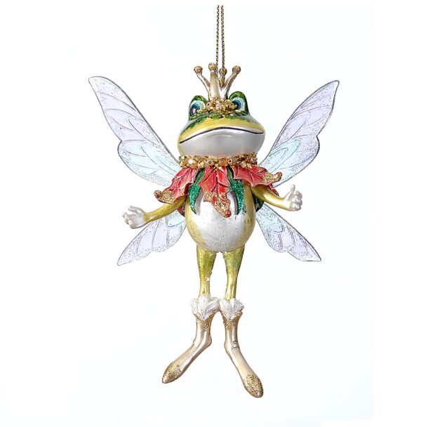 10740, A&G Jazz, Στολίδι Βάτραχος με φτερά, 11εκ