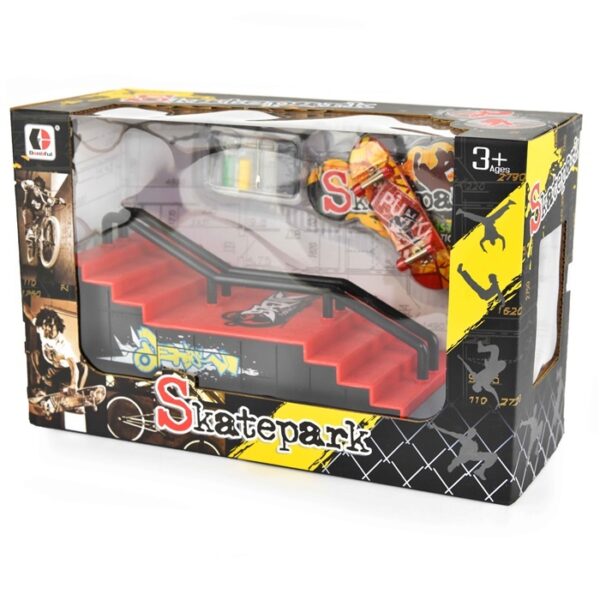60421, Den Goda Fen, Finger Skateboard με σκάλες και ράγες, 28εκ