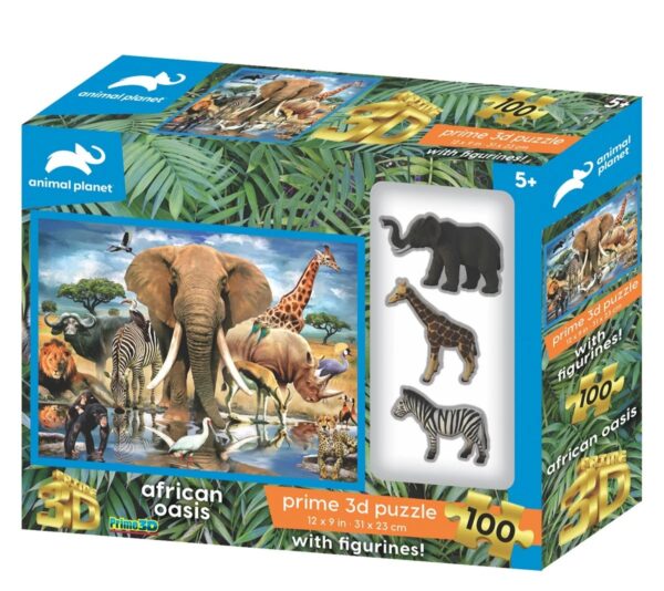 28851, Den Goda Fen, Παζλ 3D με φιγούρες, Αφρικανική Όαση, 100+3pcs